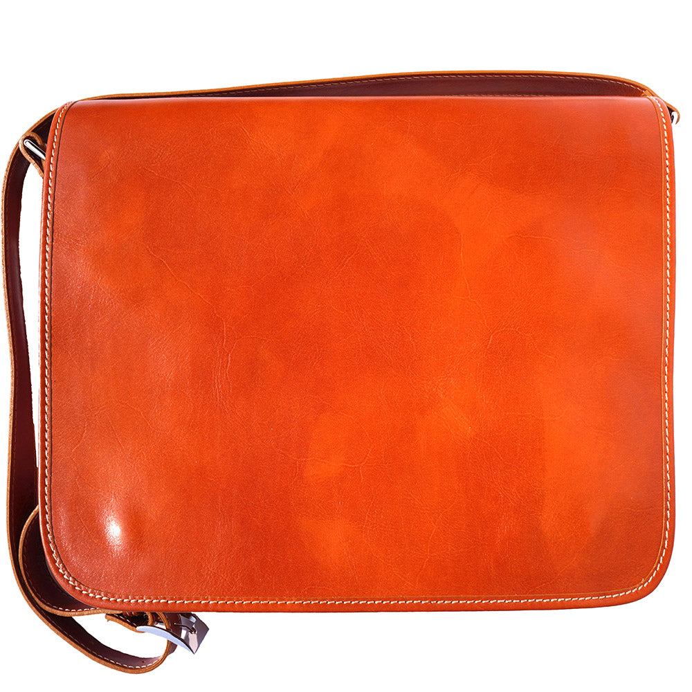 Christopher GM Messenger bag in cow leather - Made In Italy