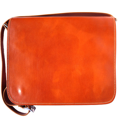 Christopher GM Messenger bag in cow leather - Made In Italy
