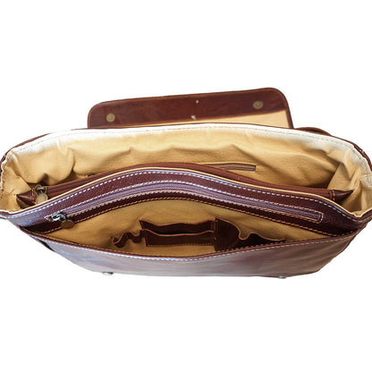Christopher GM Messenger bag in cow leather - Made In Italy