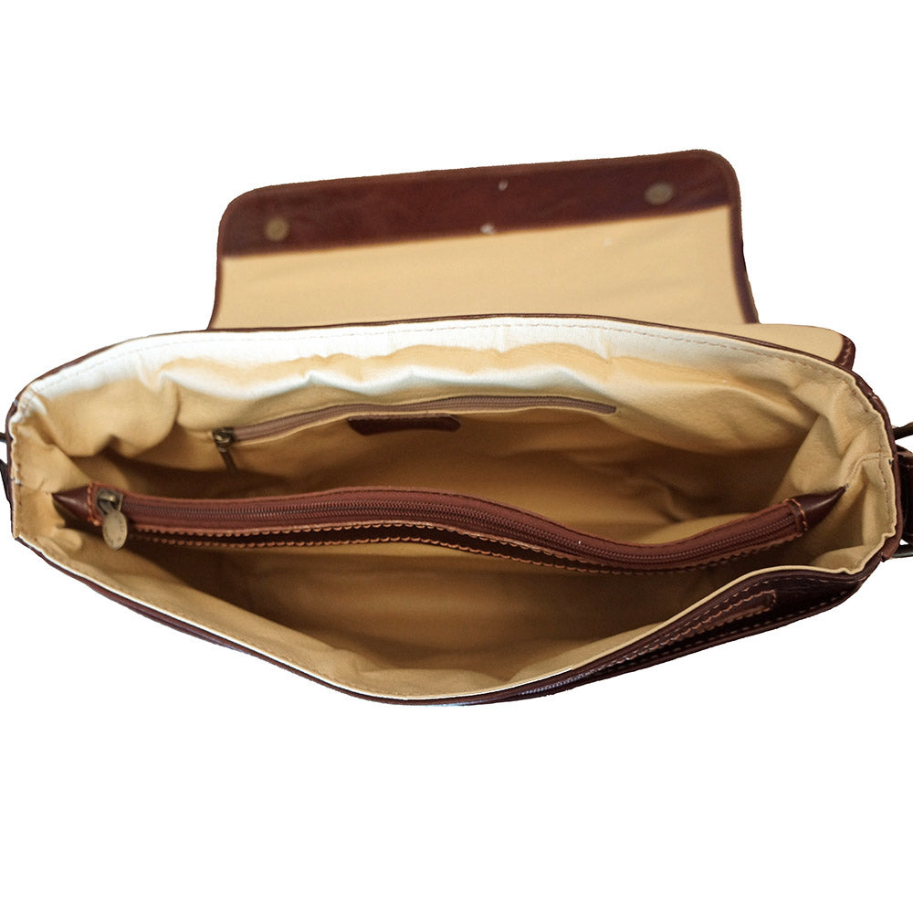Christopher GM Messenger bag in cow leather - Made In Italy