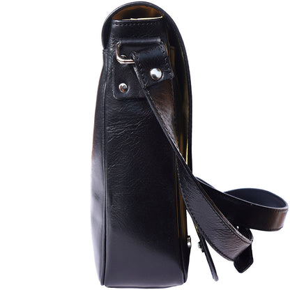 Christopher GM Messenger bag in cow leather - Made In Italy