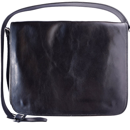 Christopher GM Messenger bag in cow leather - Made In Italy