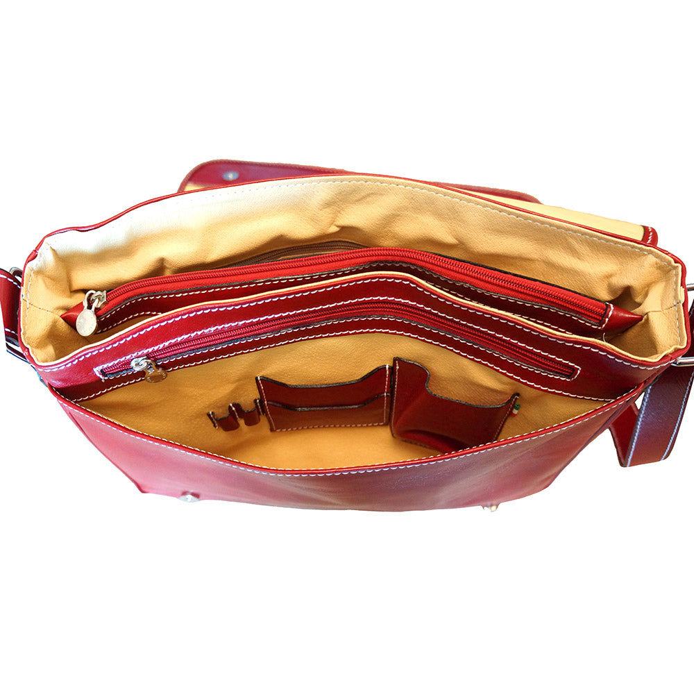 Christopher GM Messenger bag in cow leather - Made In Italy