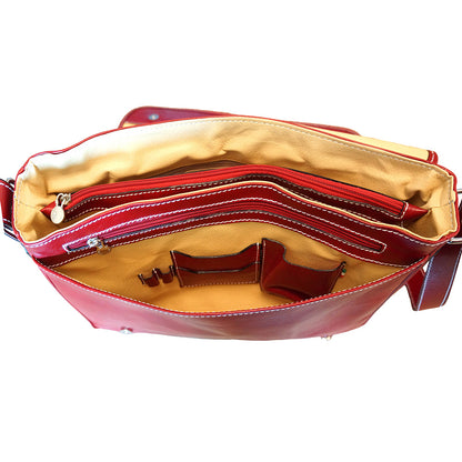 Christopher GM Messenger bag in cow leather - Made In Italy