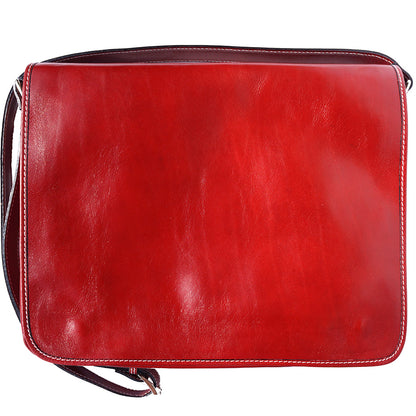 Christopher GM Messenger bag in cow leather - Made In Italy