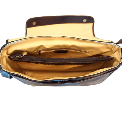 Christopher GM Messenger bag in cow leather - Made In Italy