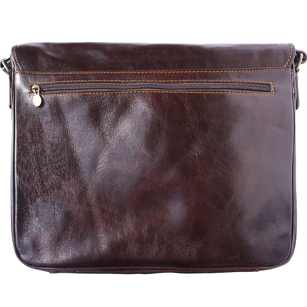 Christopher GM Messenger bag in cow leather - Made In Italy