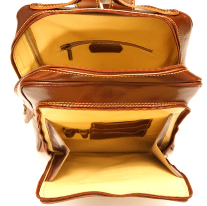 Gabriele GM Cow Leather Backpack - Made In Italy