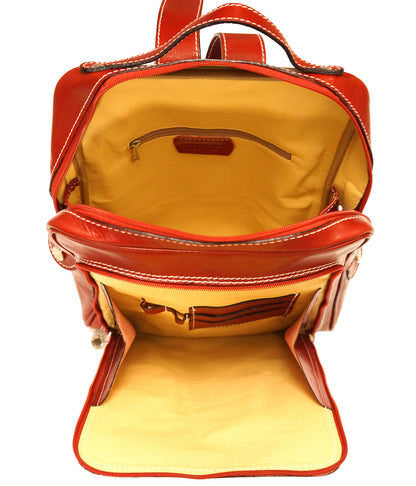 Gabriele GM Cow Leather Backpack - Made In Italy