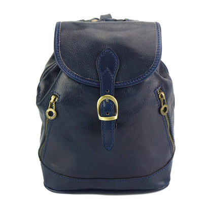 Luminosa Leather Backpack purse - Made In Italy