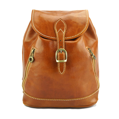 Luminosa Leather Backpack purse - Made In Italy