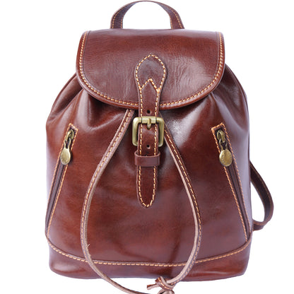 Luminosa Leather Backpack purse - Made In Italy
