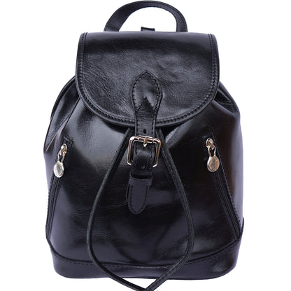 Luminosa Leather Backpack purse - Made In Italy