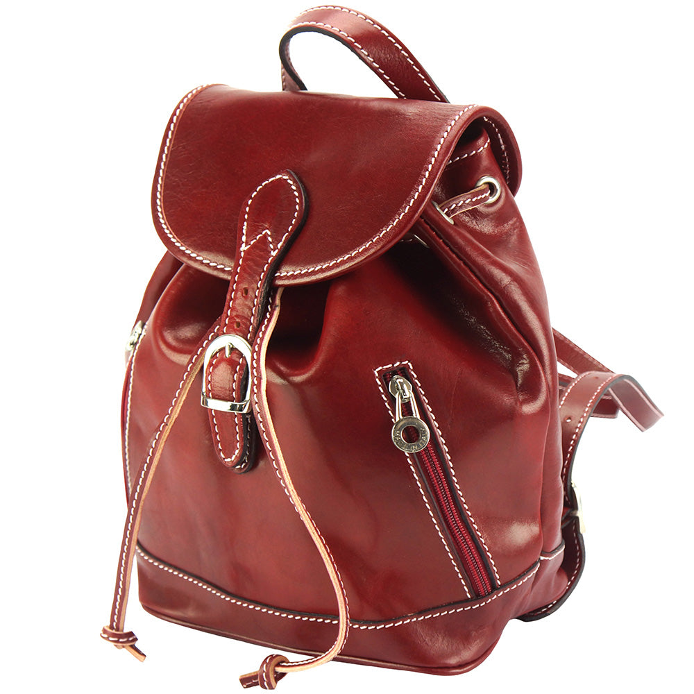 Luminosa Leather Backpack purse - Made In Italy
