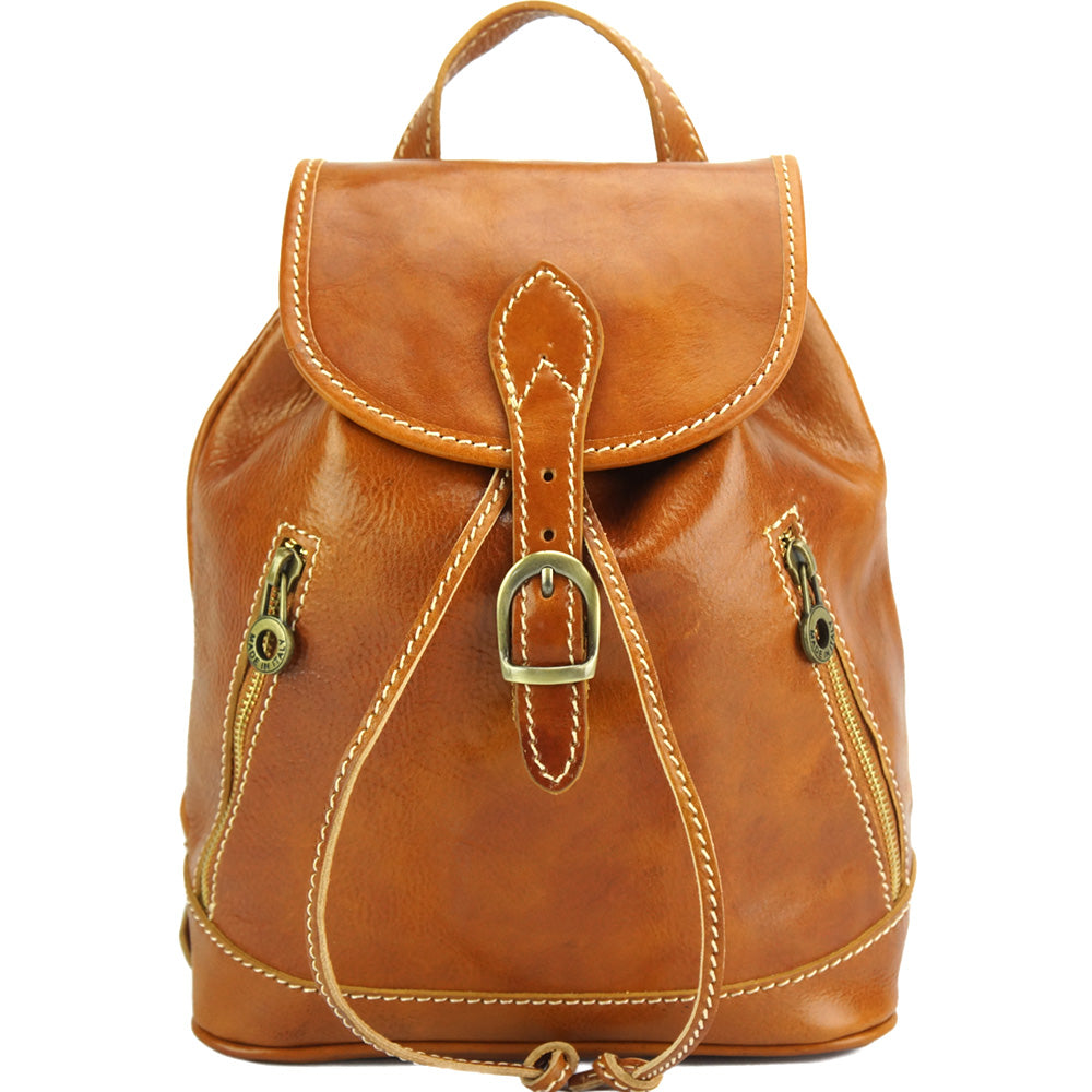 Luminosa GM Leather Backpack - Made In Italy
