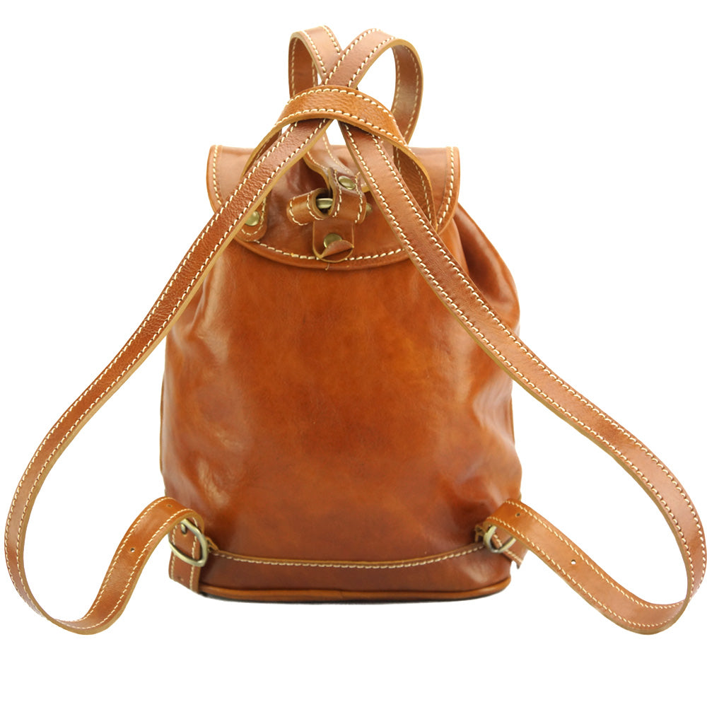 Luminosa GM Leather Backpack - Made In Italy
