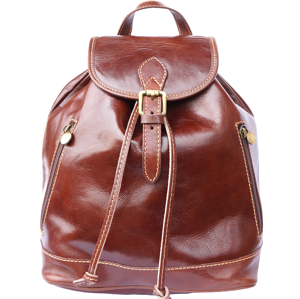 Luminosa GM Leather Backpack - Made In Italy