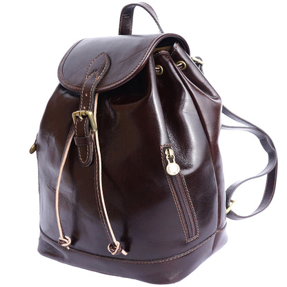 Luminosa GM Leather Backpack - Made In Italy