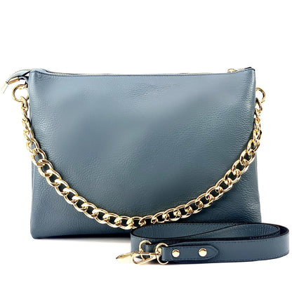 Tournon Leather Shoulder Bag - Made In Italy