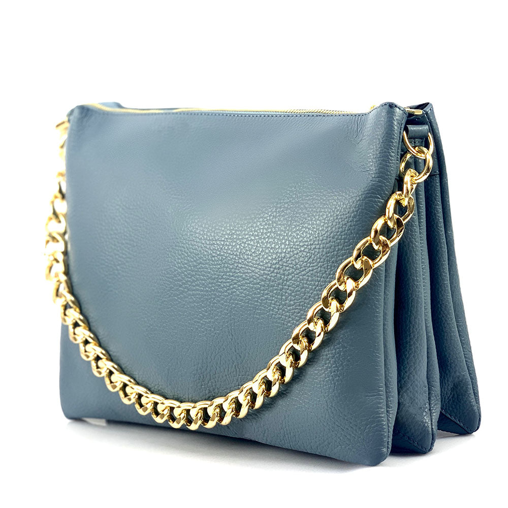 Tournon Leather Shoulder Bag - Made In Italy