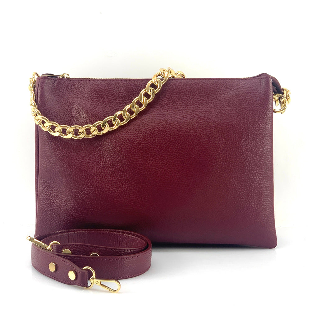 Tournon Leather Shoulder Bag - Made In Italy