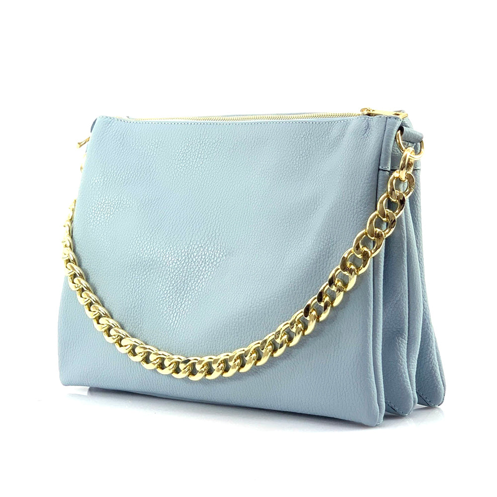 Tournon Leather Shoulder Bag - Made In Italy