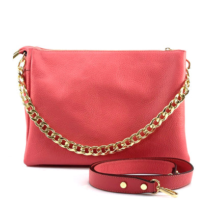 Tournon Leather Shoulder Bag - Made In Italy