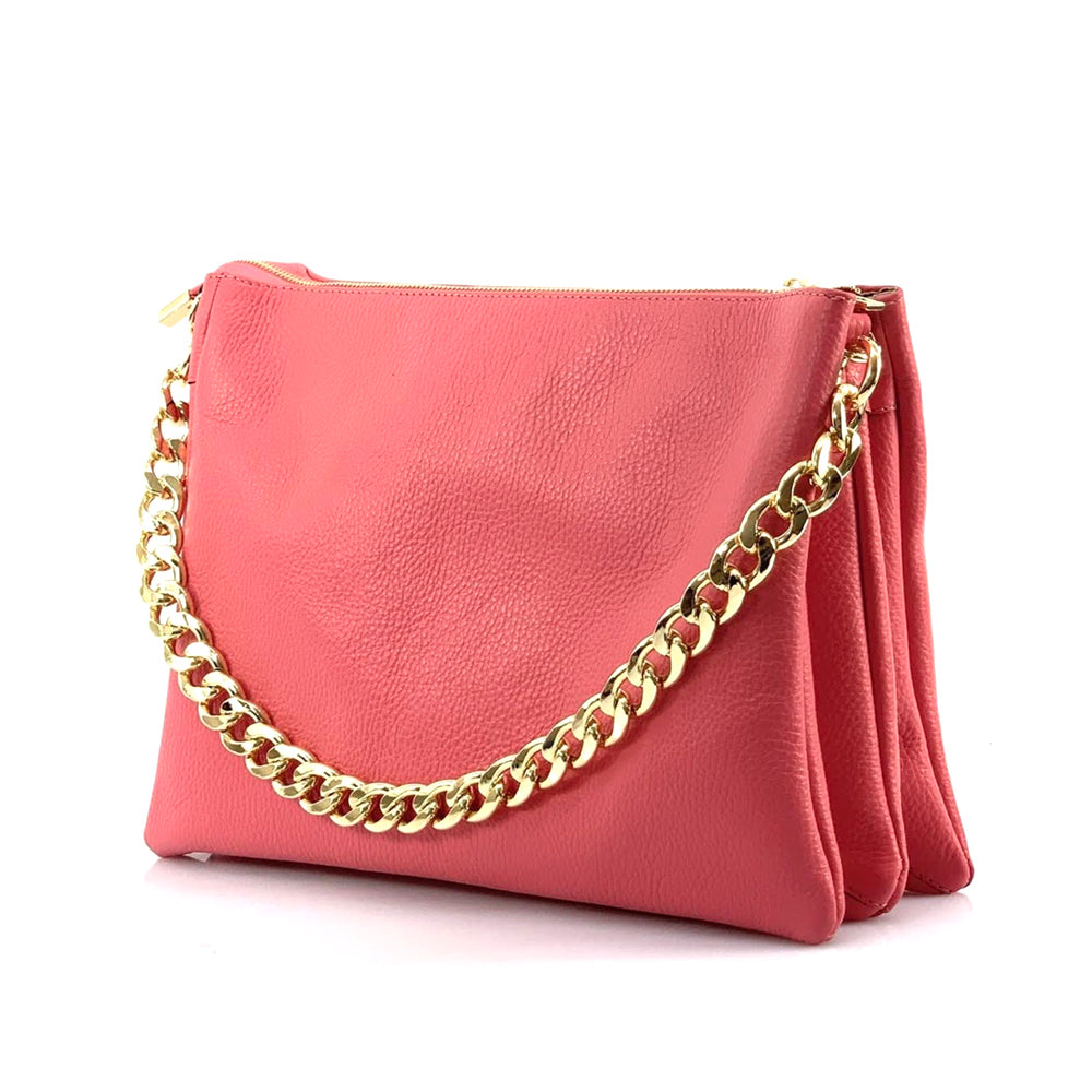 Tournon Leather Shoulder Bag - Made In Italy