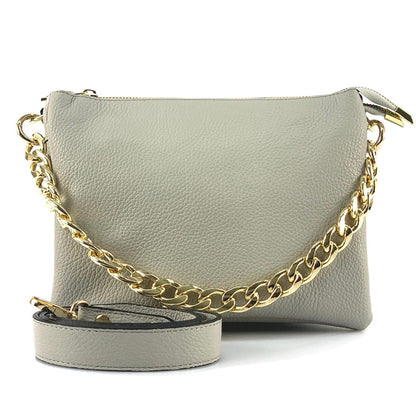 Tournon Leather Shoulder Bag - Made In Italy