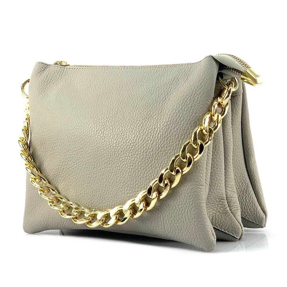 Tournon Leather Shoulder Bag - Made In Italy