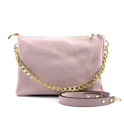 Tournon Leather Shoulder Bag - Made In Italy