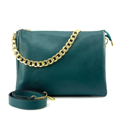 Tournon Leather Shoulder Bag - Made In Italy