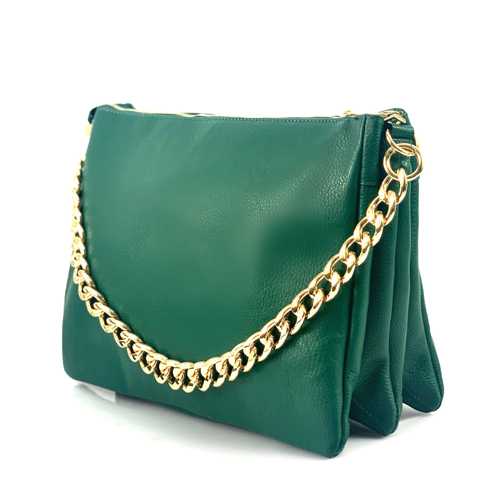 Tournon Leather Shoulder Bag - Made In Italy
