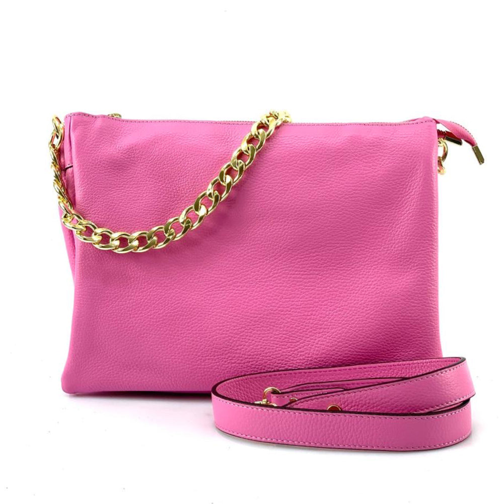 Tournon Leather Shoulder Bag - Made In Italy