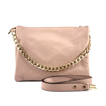 Tournon Leather Shoulder Bag - Made In Italy