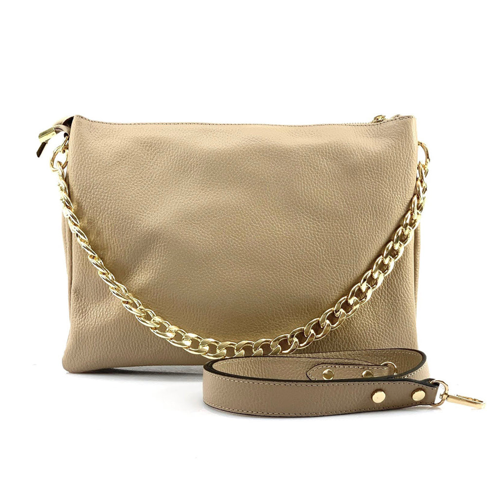 Tournon Leather Shoulder Bag - Made In Italy