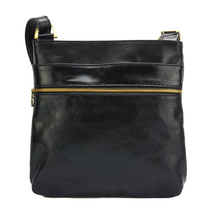 Chiara leather cross body bag - Made In Italy