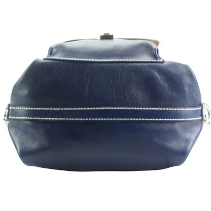 Barbara Convertible Leather Shoulder and Backpack Bag - Made In Italy
