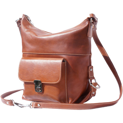 Barbara Convertible Leather Shoulder and Backpack Bag - Made In Italy