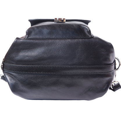 Barbara Convertible Leather Shoulder and Backpack Bag - Made In Italy