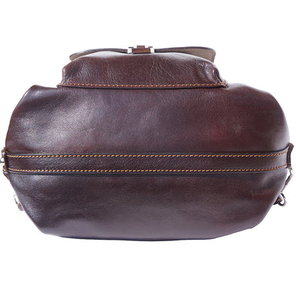 Barbara Convertible Leather Shoulder and Backpack Bag - Made In Italy