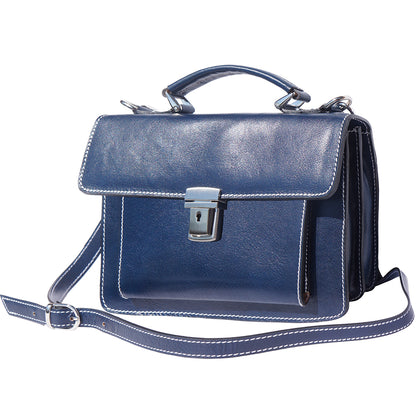 Lucio Mini leather briefcase - Made In Italy