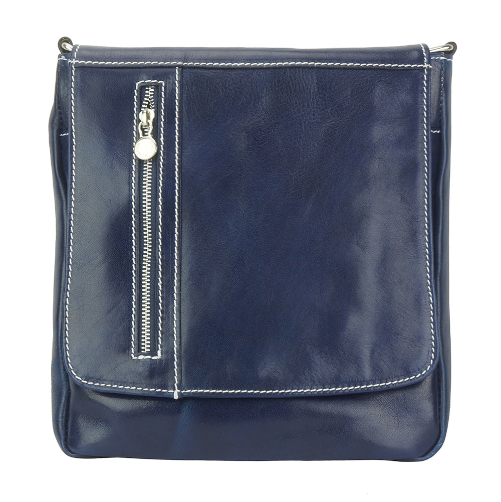 Messenger Amico with genuine leather - Made In Italy