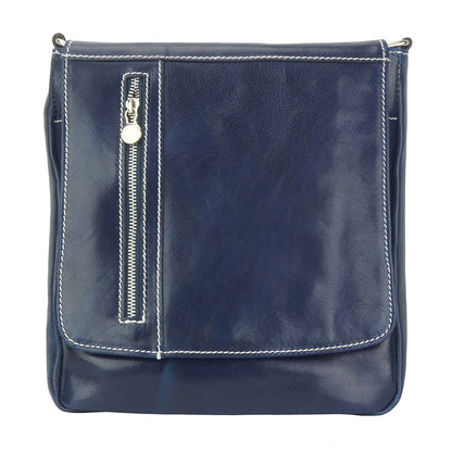 Messenger Amico with genuine leather - Made In Italy