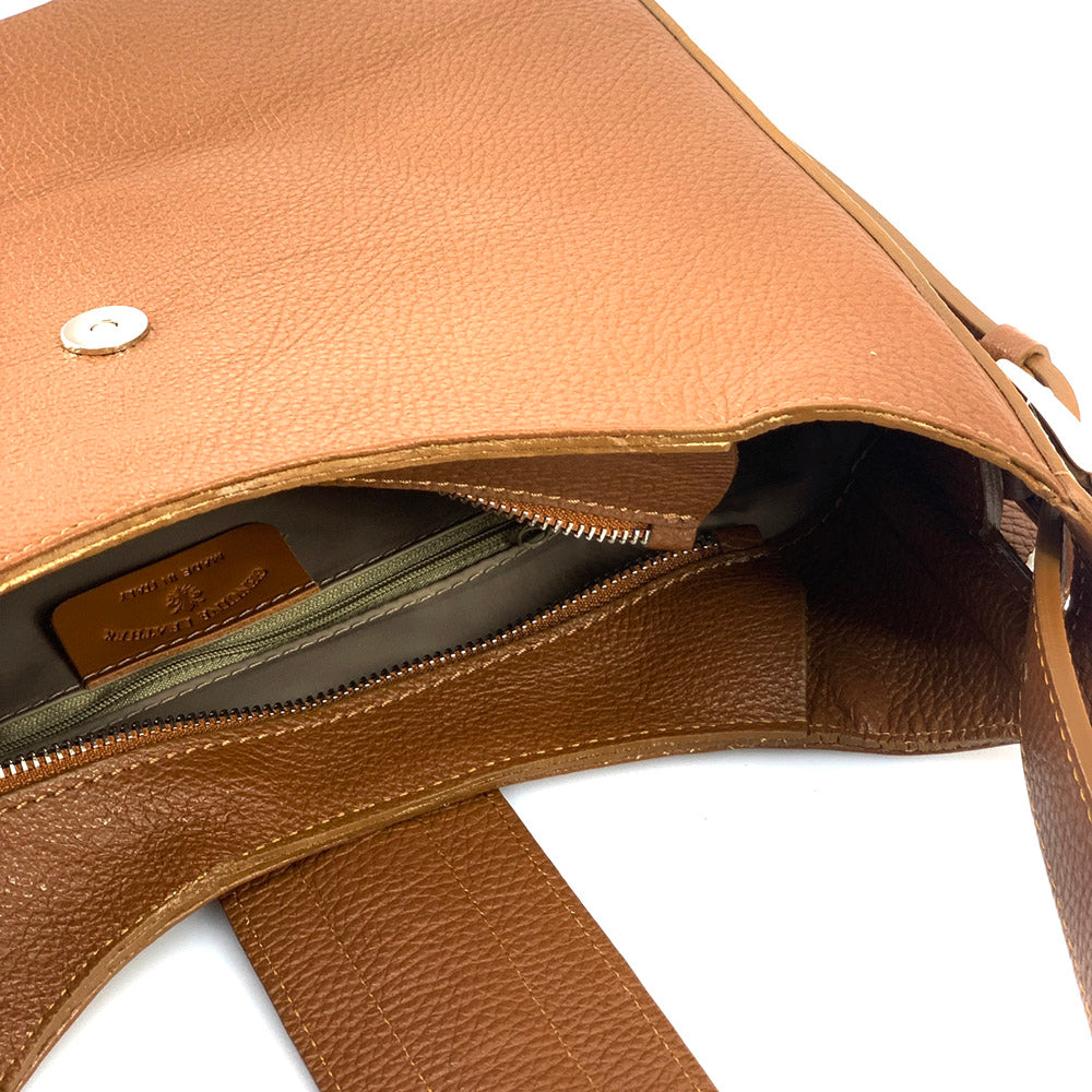 Piper Cow Leather Shoulder and Hobo Bag - Made In Italy