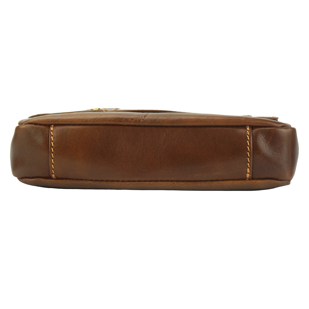 Messenger Amico with genuine leather - Made In Italy