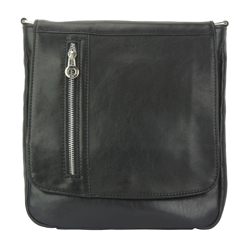 Messenger Amico with genuine leather - Made In Italy