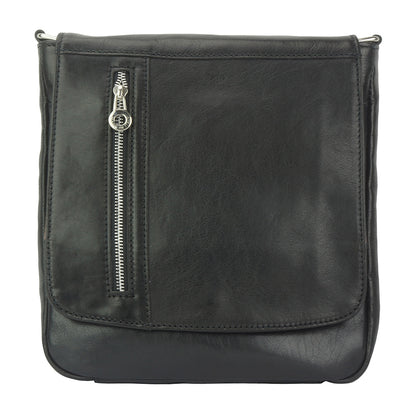 Messenger Amico with genuine leather - Made In Italy