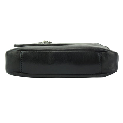 Messenger Amico with genuine leather - Made In Italy
