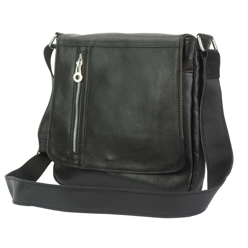 Messenger Amico with genuine leather - Made In Italy